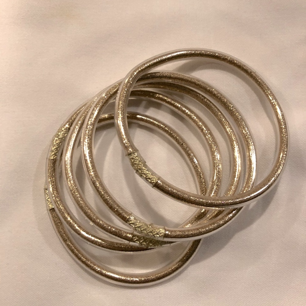 Liquid Rose Gold Bracelets-Set of 5 EUC